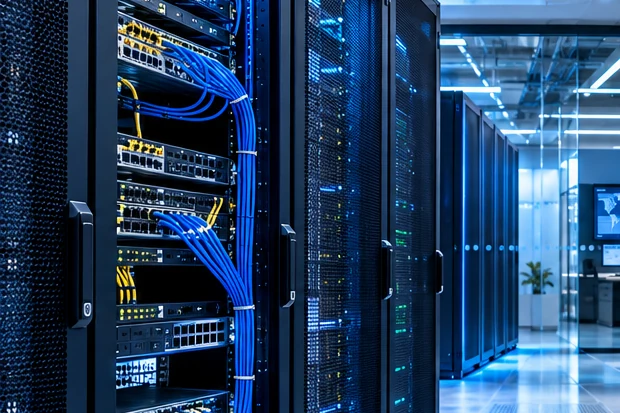 Data centre server-rack environment.